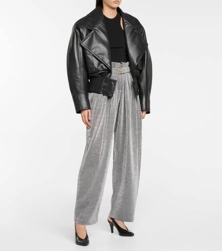 Balmain Lurex®-blend wide-leg pants 2