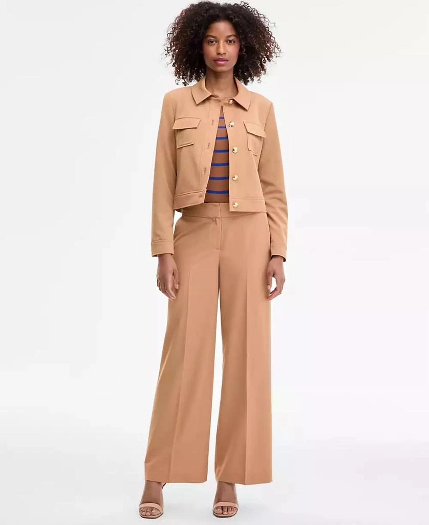 Tahari Women's Cropped Button-Front Jacket, Regular & Petites 2