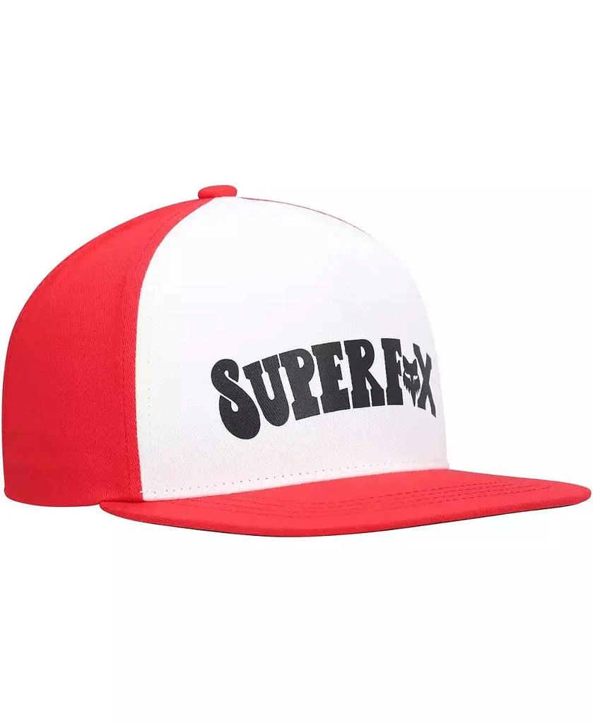 Fox Big Boys and Girls White, Red Super Trik Snapback Hat 3