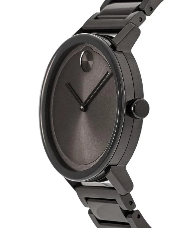 Movado Movado Bold Evolution Grey Dial Grey Ion-Plated Steel Men's Watch 3600796 3