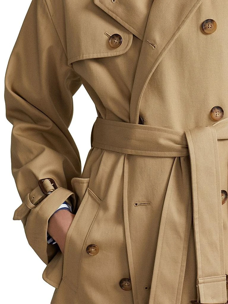 Ralph Lauren Twill Double-Breasted Trench Coat 8