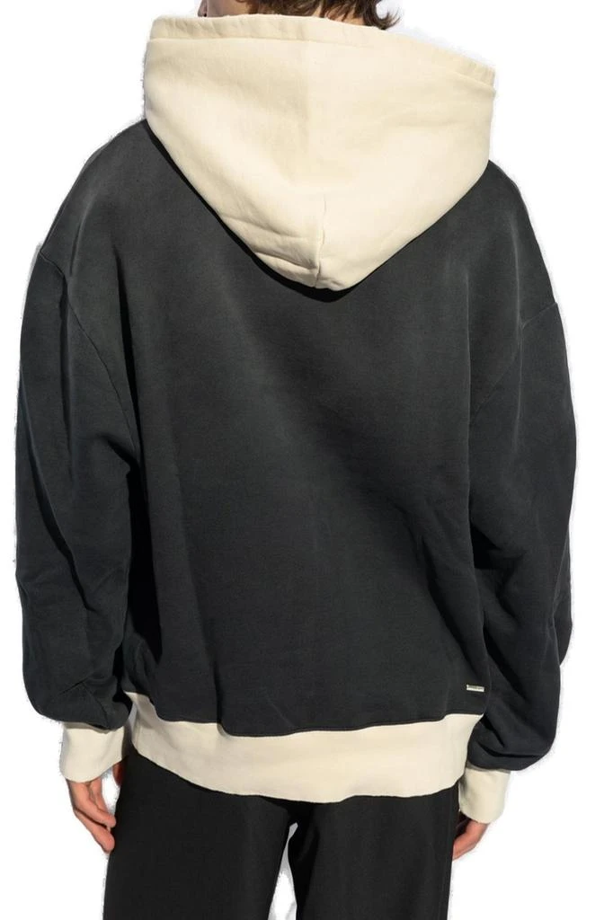 AMIRI Amiri Logo Embroidered Tow-Tone Hoodie 3