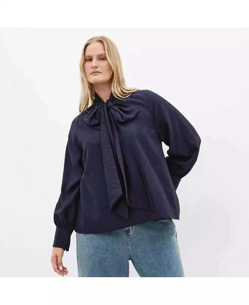 City Chic Women
s Kelsey Neck Tie Top