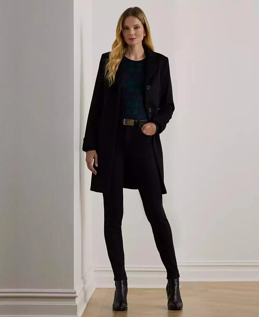 Ralph Lauren Petite Notched-Collar Walker Coat 3
