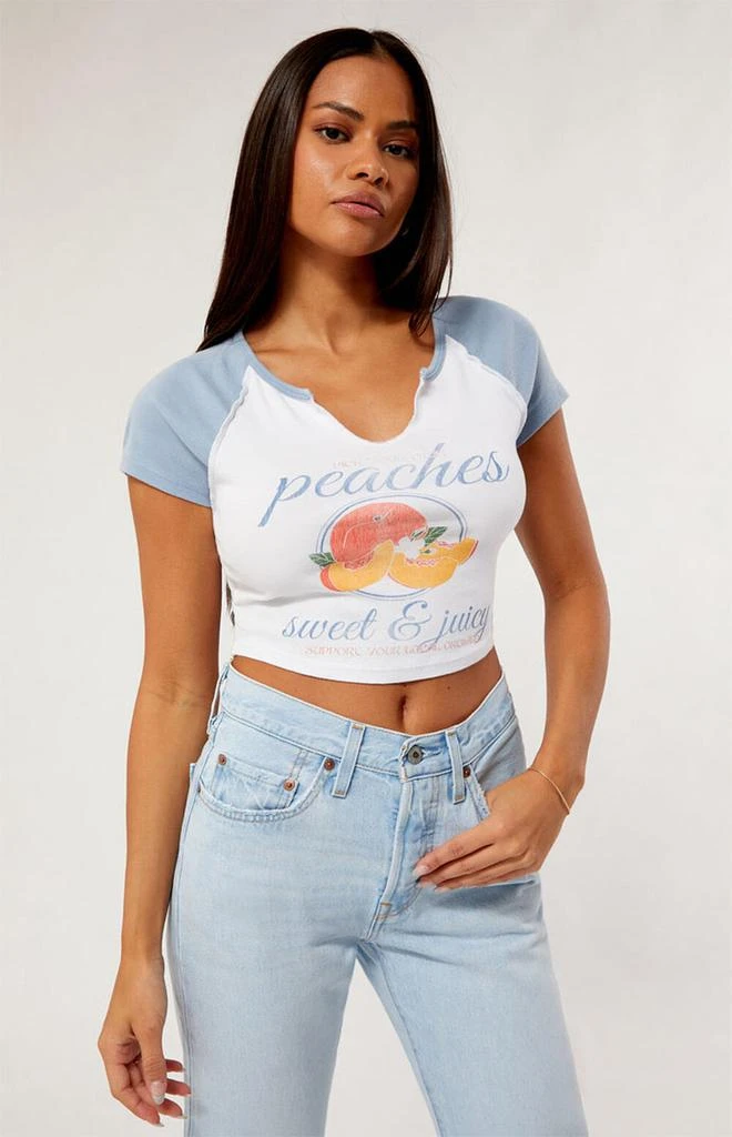 PacSun Peaches Raglan T-Shirt 1