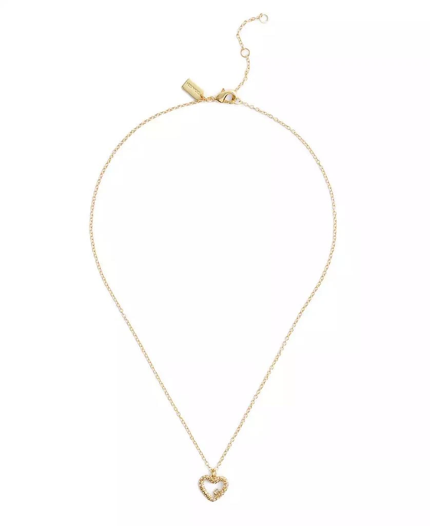 Coach Faux Stone Signature Pavé Heart Jewelry Set 6