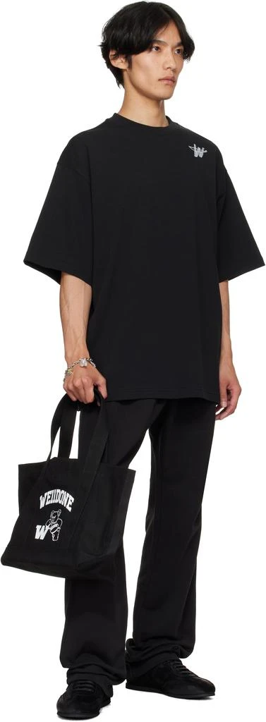 We11done Black Varsity Canvas Tote 4