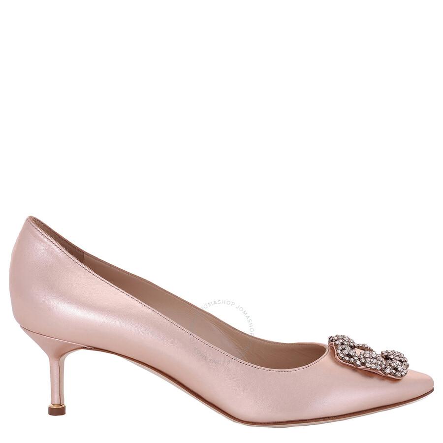 Manolo Blahnik Hangisi Jewel Buckle Pumps