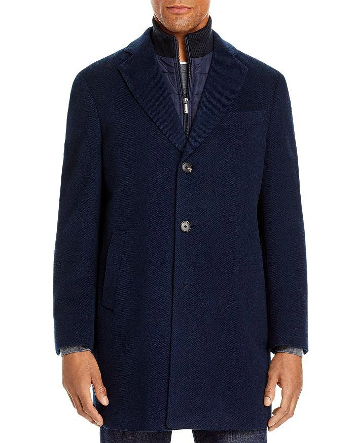 Cardinal of Canada Wool-Cashmere Regular Fit Topcoat With Bib 1