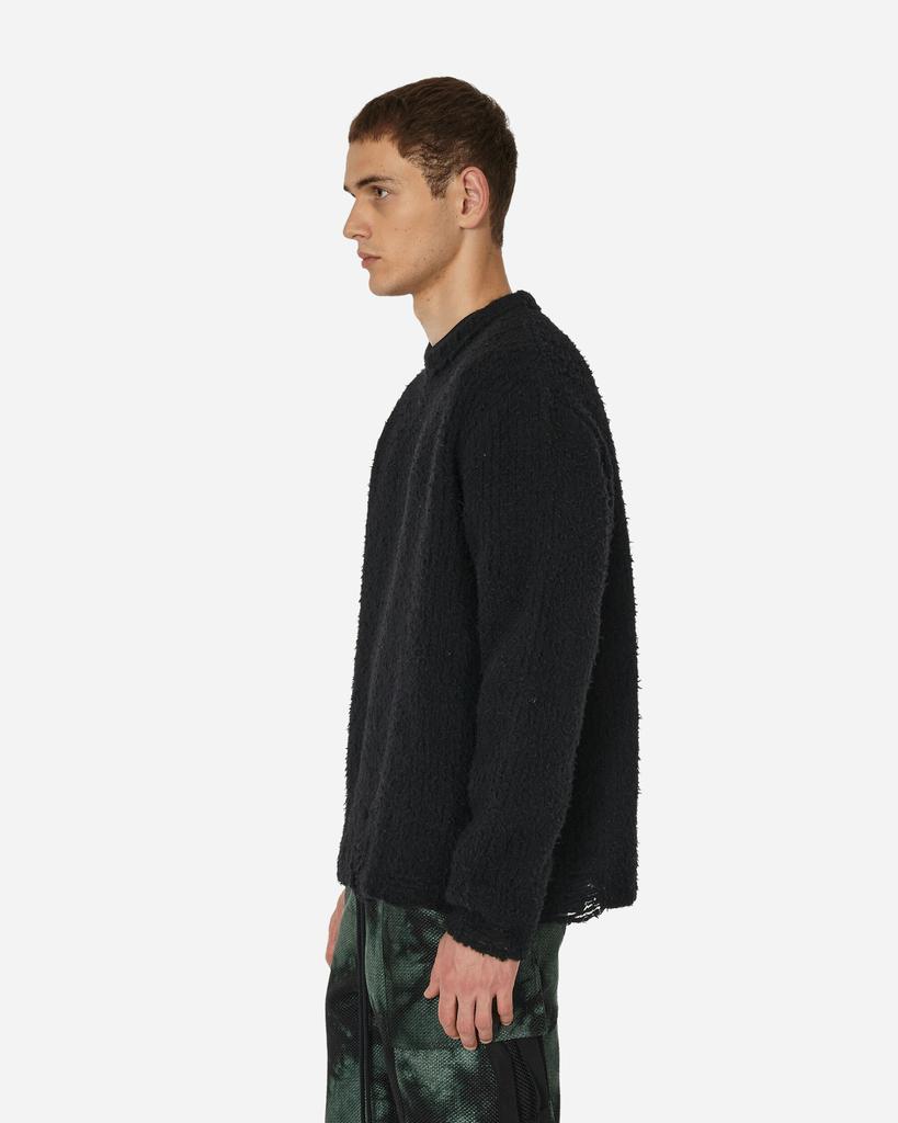 Song for the Mute Boucle Oversized Sweater Black