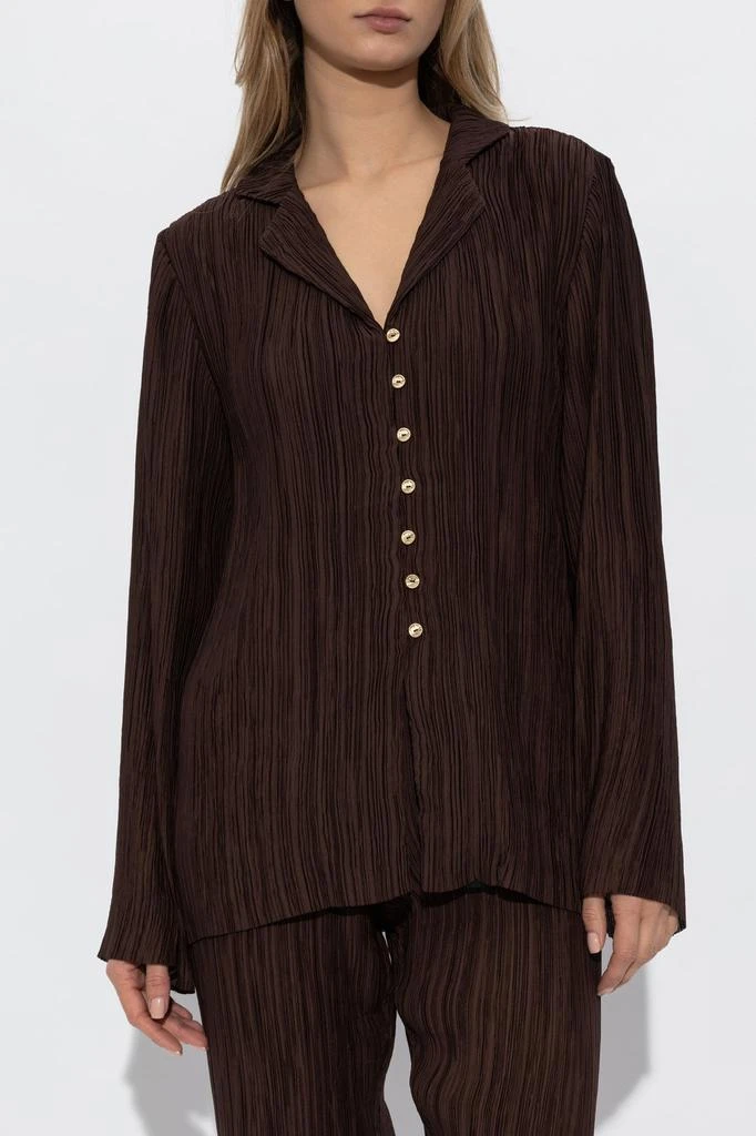 Cult Gaia Cult Gaia Alyona Pleated Long-Sleeved Shirt 2
