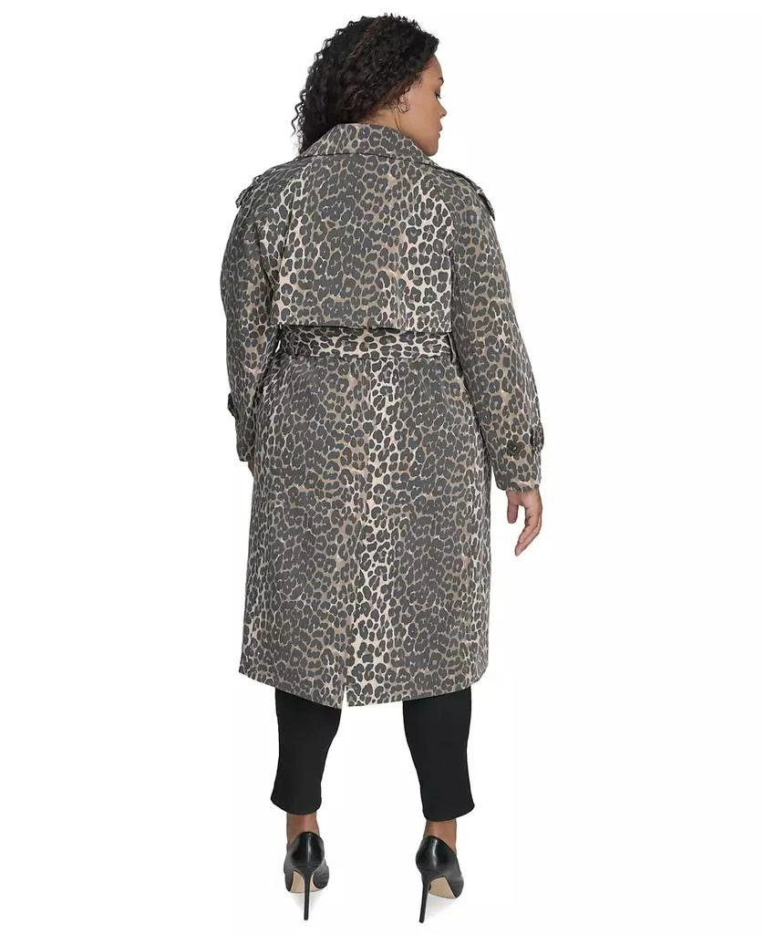 Plus Size Belted Double-Breasted Trench Coat – On Sale Now with Up