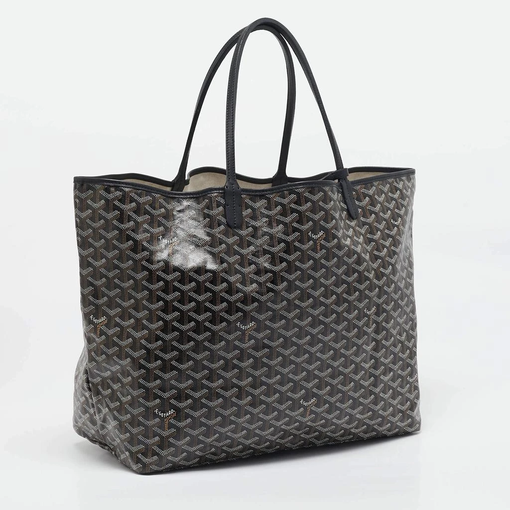 Goyard Goyard Black Goyardine Coated Canvas and Leather Saint Louis GM Tote 3