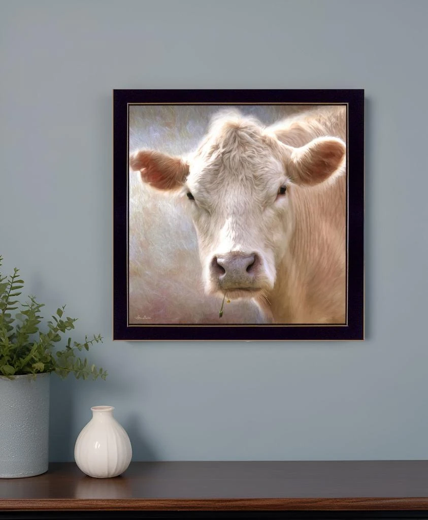 Hivvago Up Close on the Farm Black Framed Print Wall Art