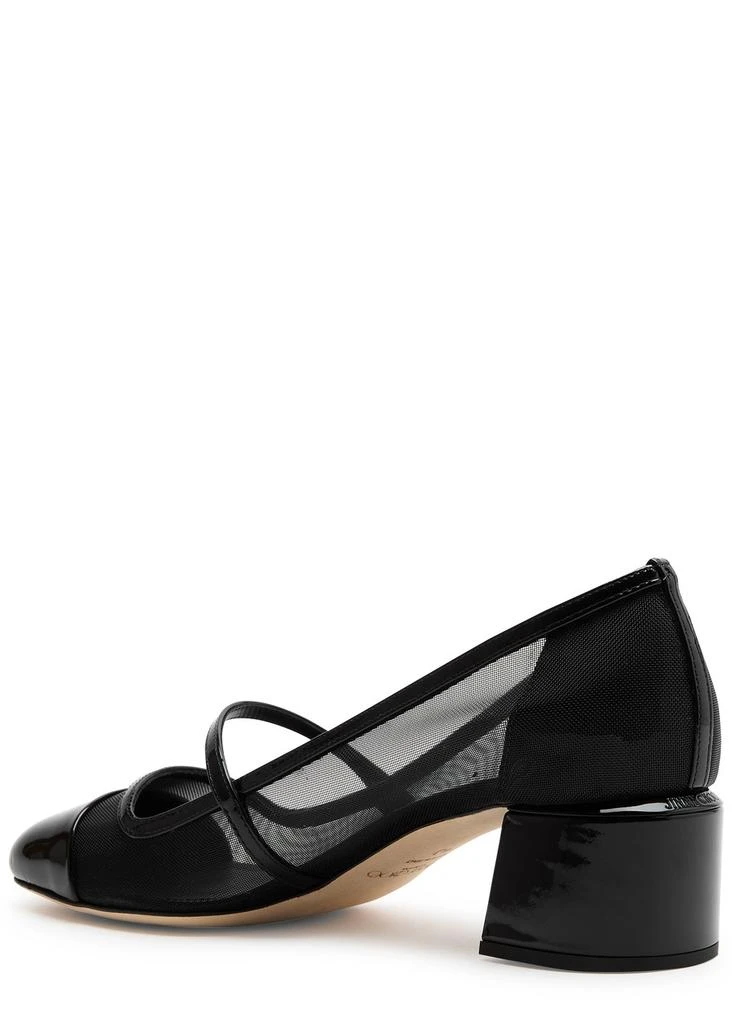 Jimmy Choo Elisa 45 mesh and patent leather Mary Jane pumps 2