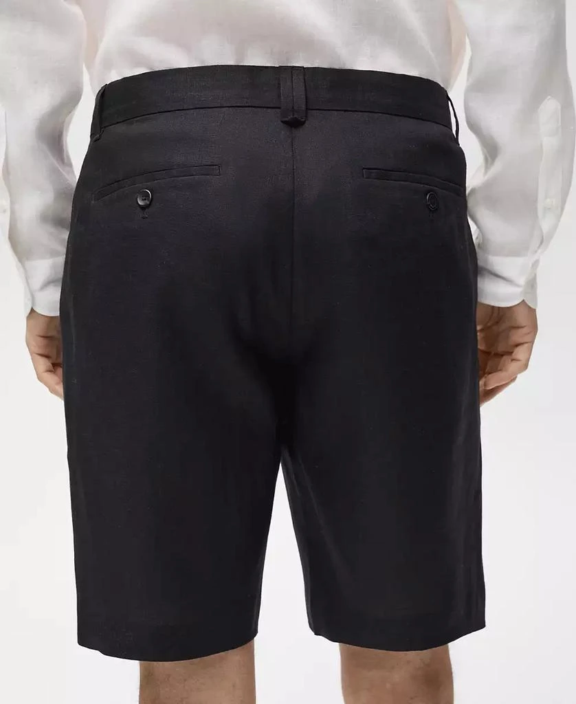 Mango Men's Tailored Linen Shorts 5