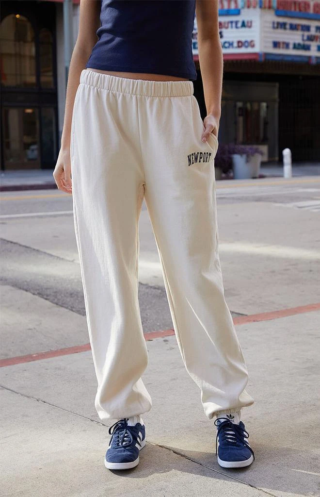 John Galt White Newport Rosa Sweatpants 2