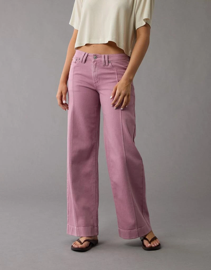 AE AE Dreamy Drape Stretch Low-Rise Baggy Wide-Leg Pant 1