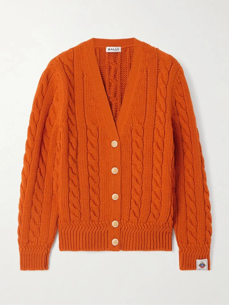 Bally Cable-knit Wool Cardigan  - IT38