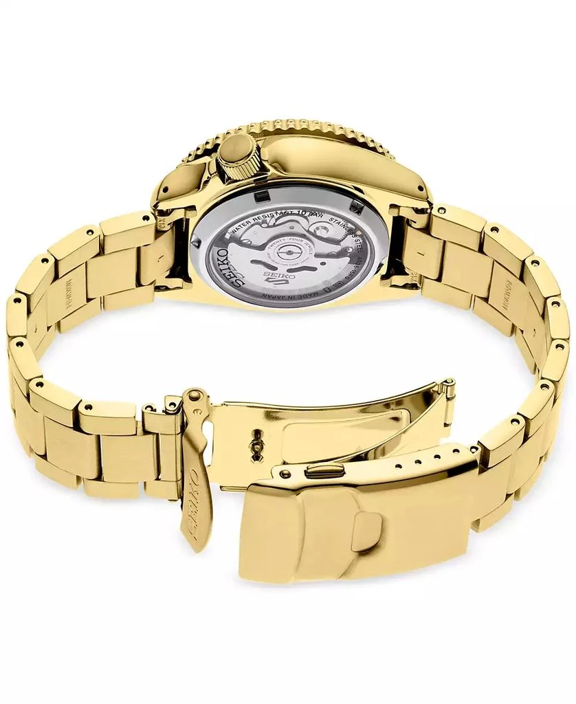 Seiko Men's Automatic 5 Sports Gold-Tone Stainless Steel Bracelet Watch 43mm 3