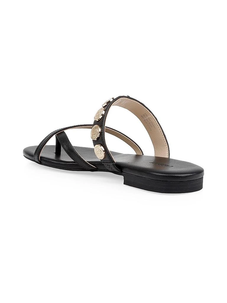 L'Agence Hanna Leather Slip-On Sandals 3