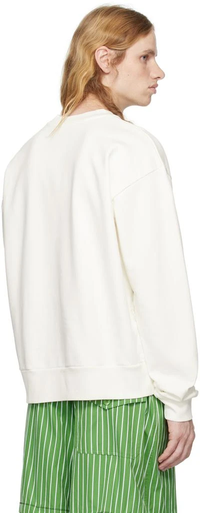 Marni Off-White Wrinkled 'Marni' Logo Sweatshirt 3
