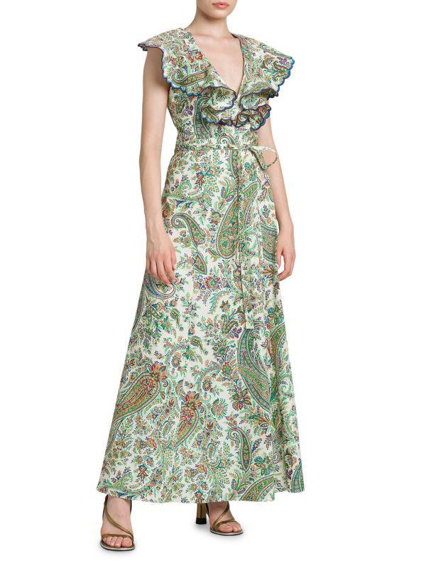 ETRO Summer Solstice Cotton Paisley Maxi Dress - Dresses