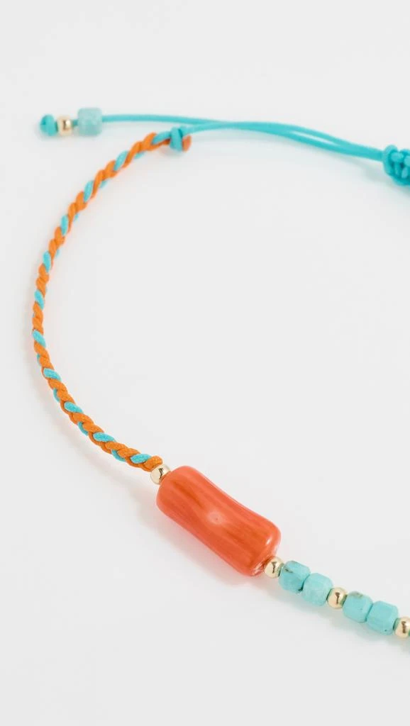 Jia Jia Luna Turquoise Coral Cord Bracelet Style 4