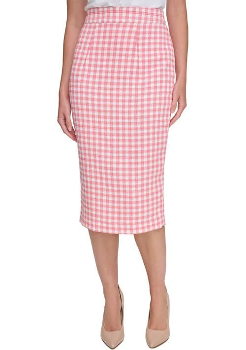 Tommy Hilfiger Hilfiger Women S Gingham Pencil Skirt 1