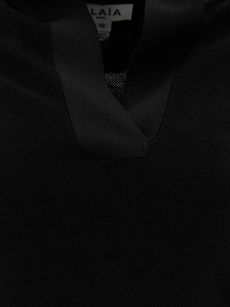Alaïa Alaïa Pique Knit Hooded Top 3