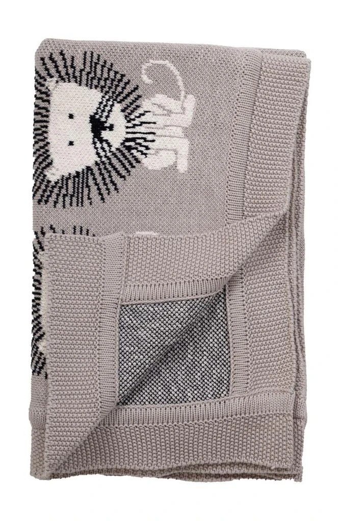 Parkland Lion King Transitional Light Grey Knitted 32" x 40" Baby Blanket 2