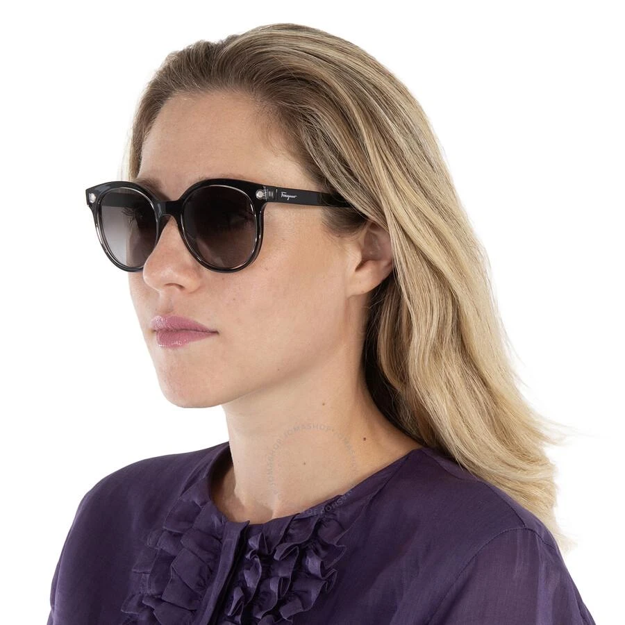 Salvatore Ferragamo Salvatore Ferragamo Grey Gradient Round Ladies Sunglasses SF833S00153 2