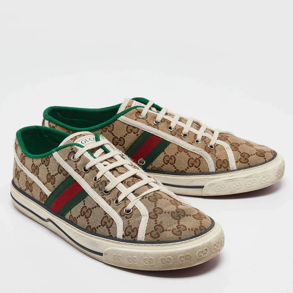 Gucci Gucci Brown Canvas Tennis 1977 Slip On Sneakers Size 43 4