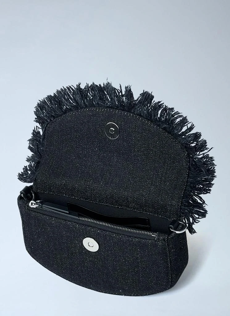 Ganni Mini Apo-G Denim Wallet On-Chain 5