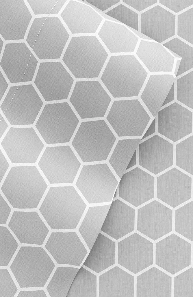 HOMESPUN HOME SPUN Premium Ultra Soft Honeycomb Pattern 4-Piece Bed Sheet Set 2