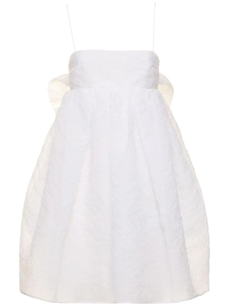 CECILIE BAHNSEN Gina Matelassé Mini Dress W/bow 1