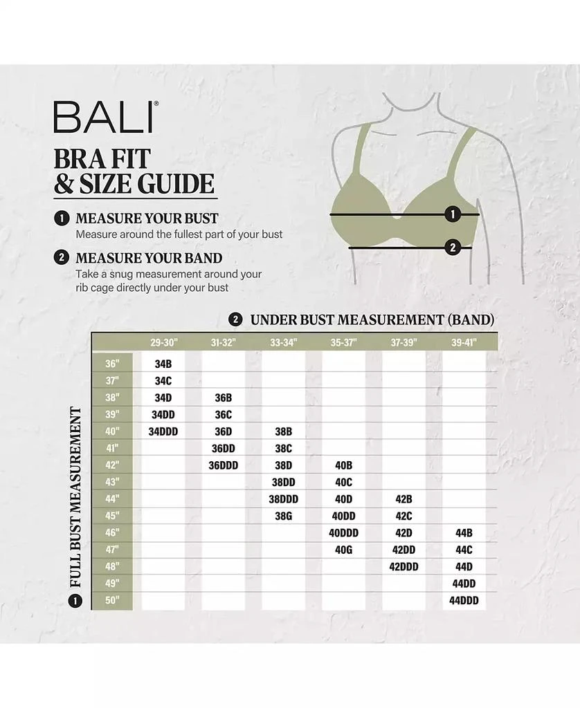 Bali Live It Up 2-Ply Seamless Underwire Comfort Bra 3353 4