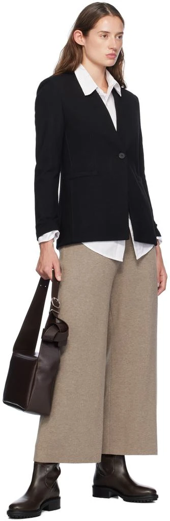 Harris Wharf London Black Uncollared Blazer 4
