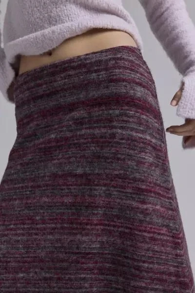 Urban Renewal ReMADE By UO Remnants Knee Length Sweater Skirt 4
