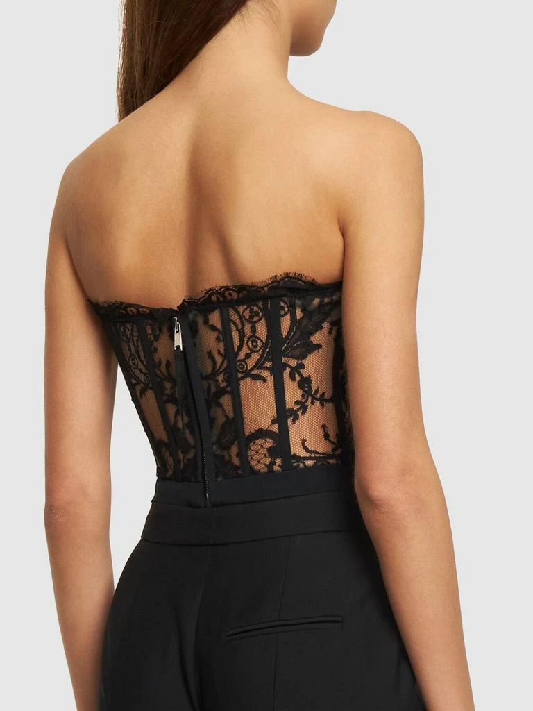 Alexander McQueen Strapless Lace Bustier Top 2