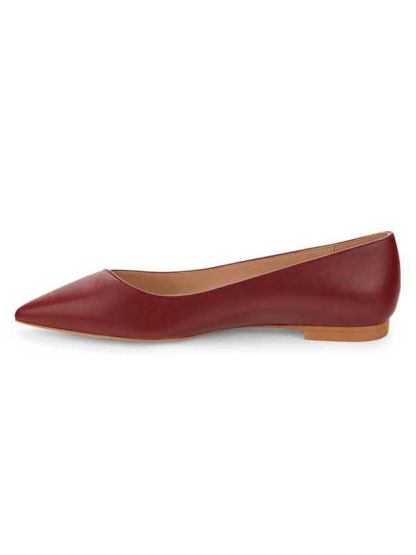Stuart Weitzman Avenue Leather Ballet Flats 4