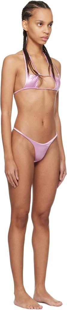 Isa Boulder Pink Argyle & Forward Satin Bikini 2