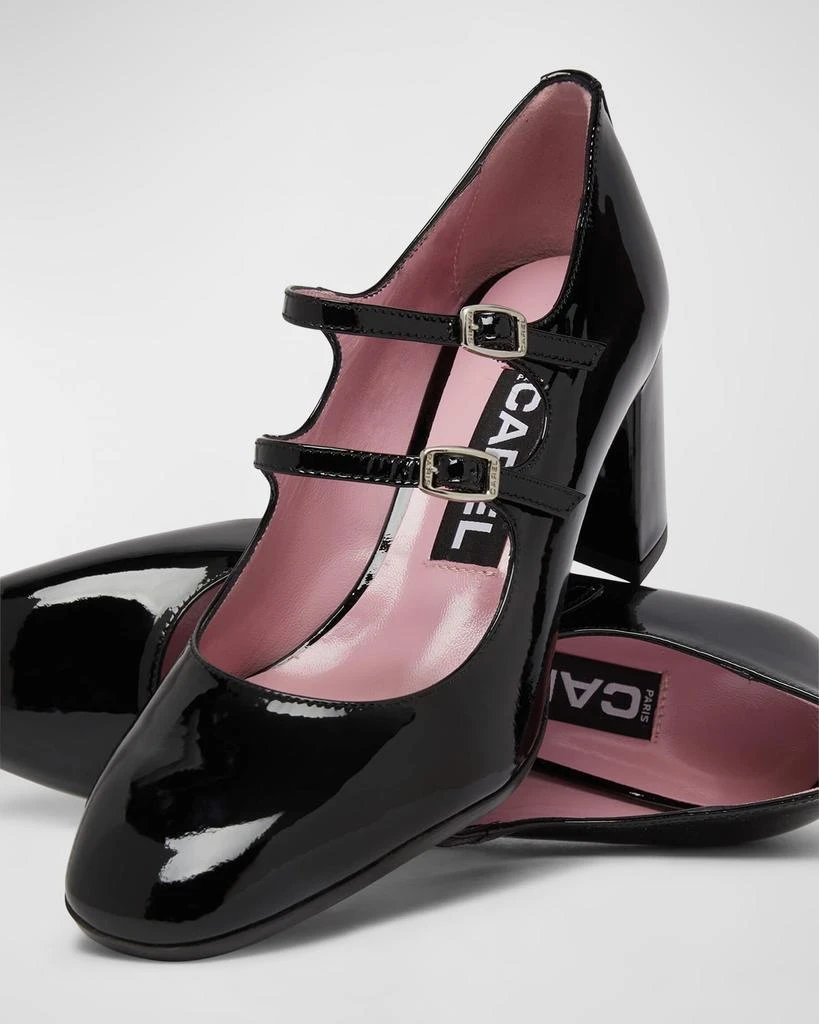 Carel Alice Patent Mary Jane Duo Pumps 5