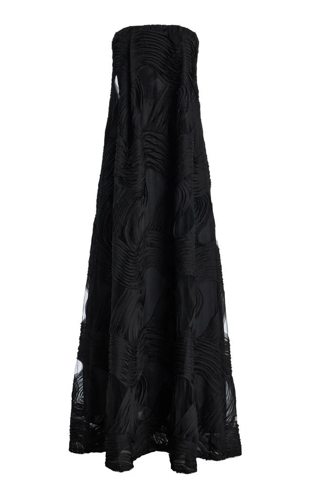 open lace back dress Milly Women's Ally Off-The-Shoulder Midi-Dress - Black