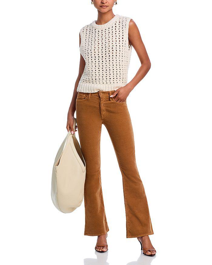 MOTHER The Weekender High Rise Flared Jeans in Tobacco