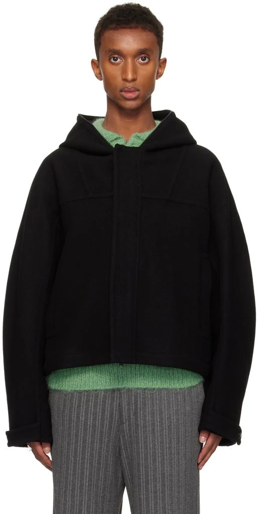 Solid Homme Black Handmade Hoodie Jacket 1