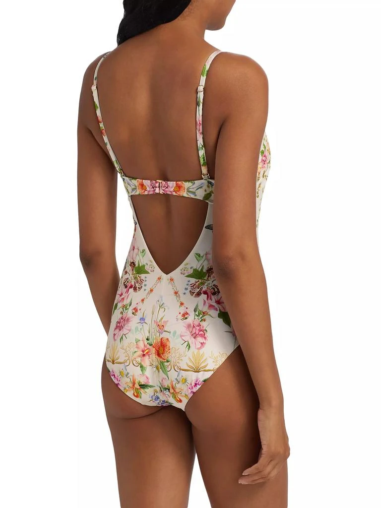 Camilla Printed V-Neck One-Piece Swimsuit 4