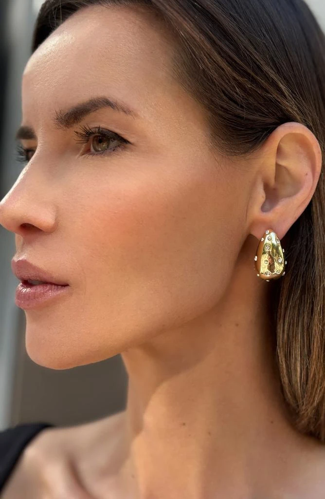 ADORNIA Clear Crystal Drop Earrings 2