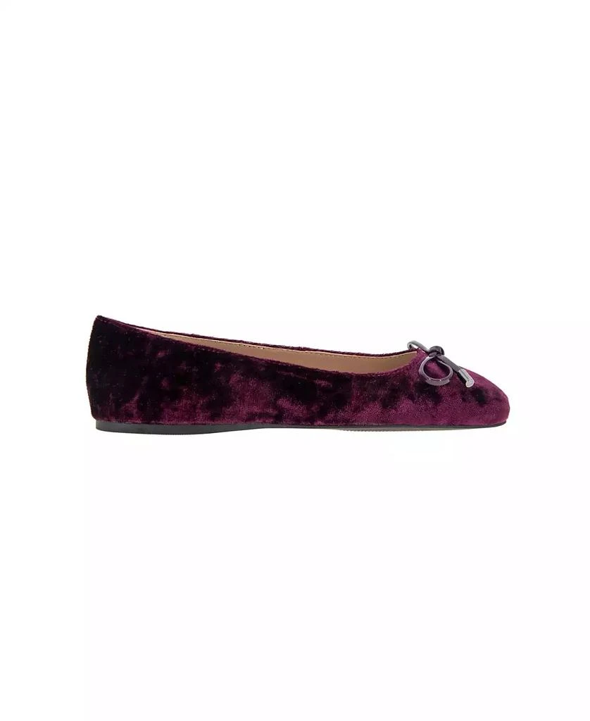 BCBG Women's Hartly Square Toe Bow Ballet Flats 2