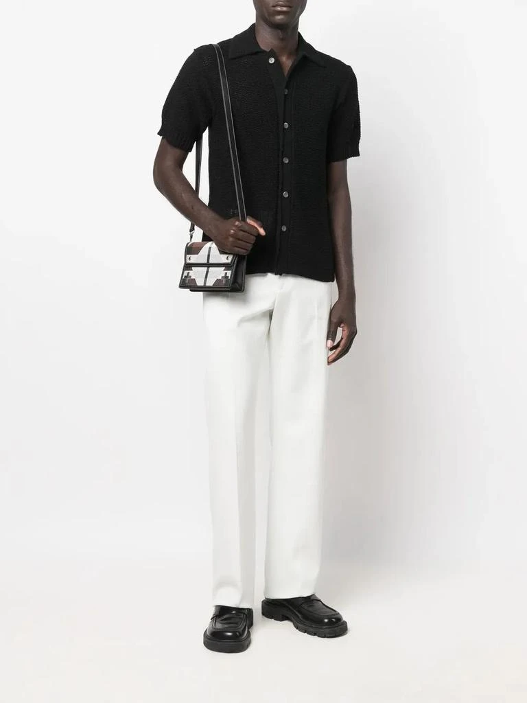 Salvatore Ferragamo Ferragamo High-Waisted Straight-Leg Trousers 141521753572 2